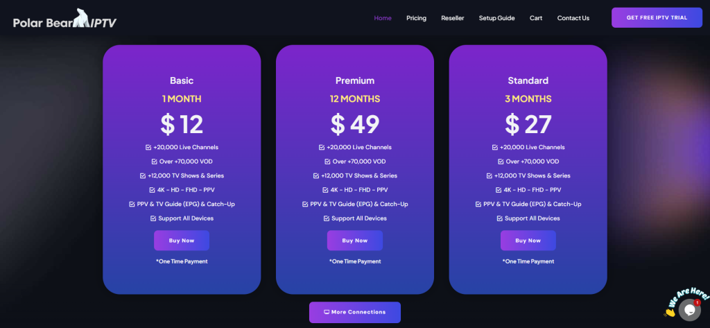 polar bear iptv prices